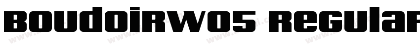 BoudoirW05 Regular字体转换 BoudoirW05 Regular字体转换